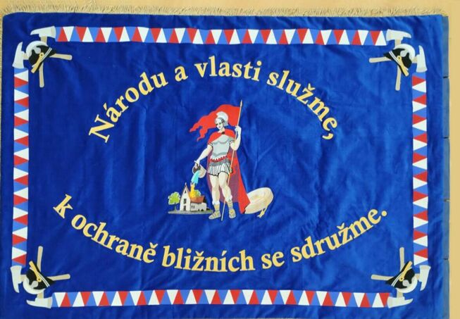 Oboustranně vyšívaná zástava pro SDH (prapor)